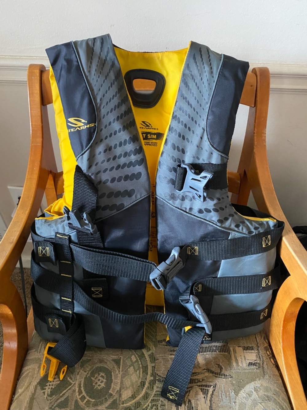 Men’s Yellow & Gray Life Vest - USCG Approved